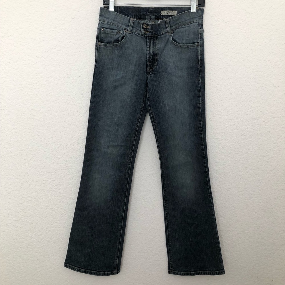 Buffalo David Bitton Women’s Mid Rise Stretch Boot Cut Jeans